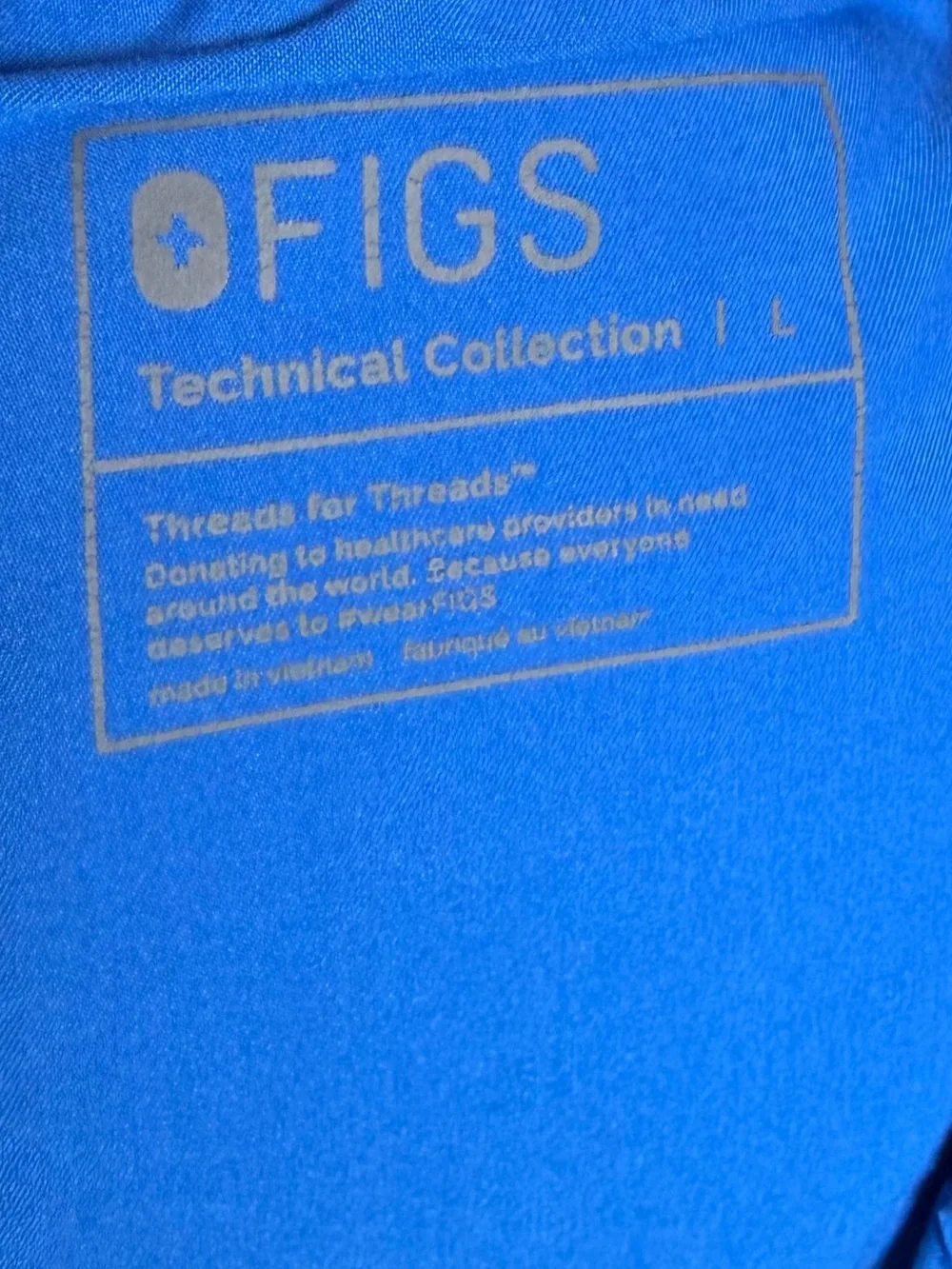 FIGS Pisco Scrub Pants Men’s Large Royal Blue FM4500 Straight Leg Technical